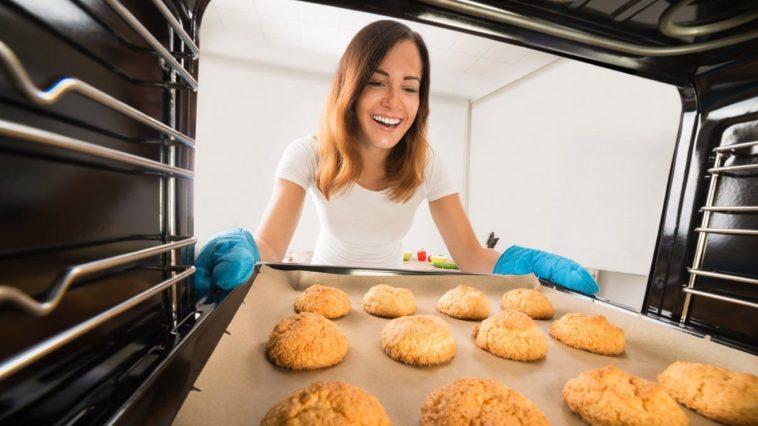 How do you start baking a cake?