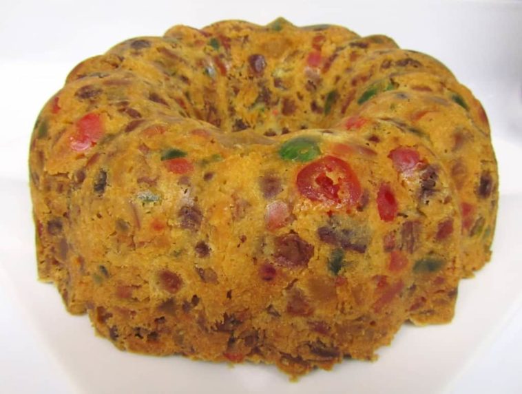 How do you store a fruit cake after baking?