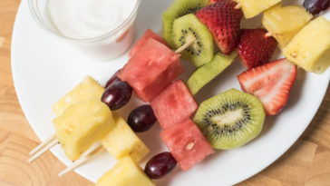 How do you store fruit kabobs overnight?
