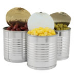 How do you store open cans of diced tomatoes?