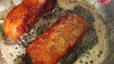 How do you tell if deep fried fish is done?