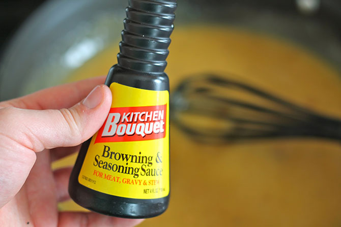 How do you use Kitchen Bouquet browning sauce?