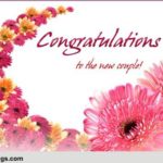 How do you wish a newly married couple?
