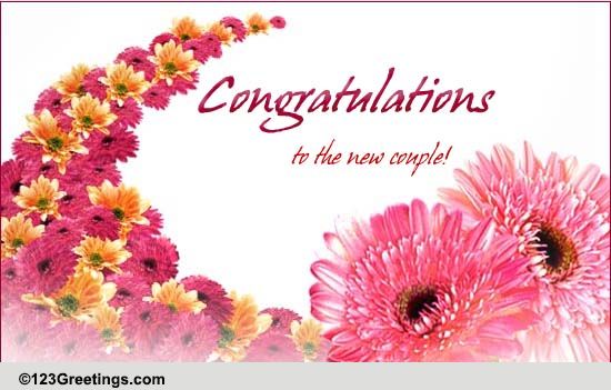 How do you wish a newly married couple?