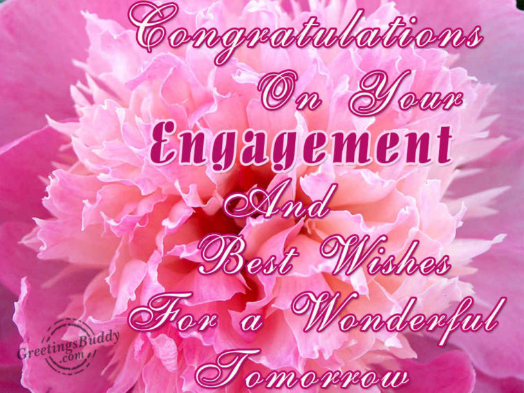 How do you wish an engagement day?