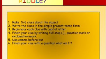 How do you write a clue Riddle?