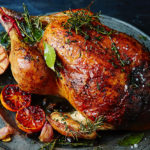 How does Jamie Oliver cook a turkey crown?