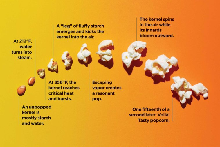 How hot does it have to be to pop a popcorn kernel?