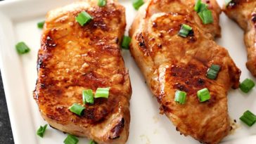 How long do I cook pork chops at 375?