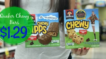 How long do Quaker Chewy bars last?