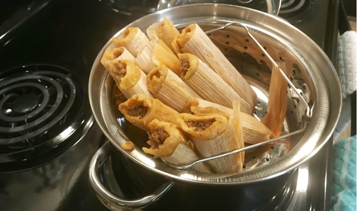How long do tamales steam for?