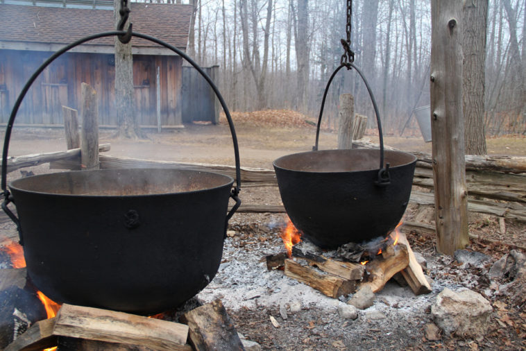 How long do you boil sap to make syrup?
