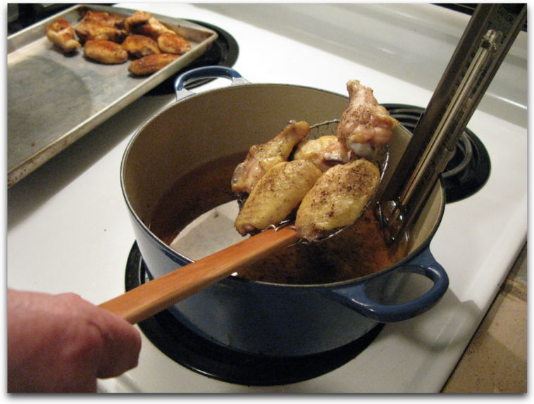 How long do you fry chicken at 375?