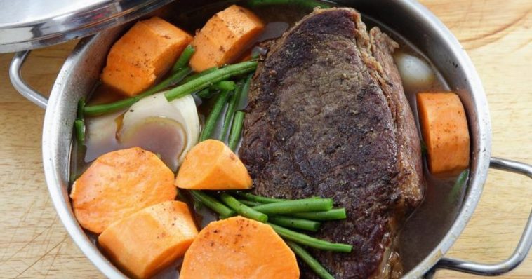 How long does it take to cook a frozen roast in a crock pot?