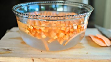 How long should I Soak potatoes for fries?