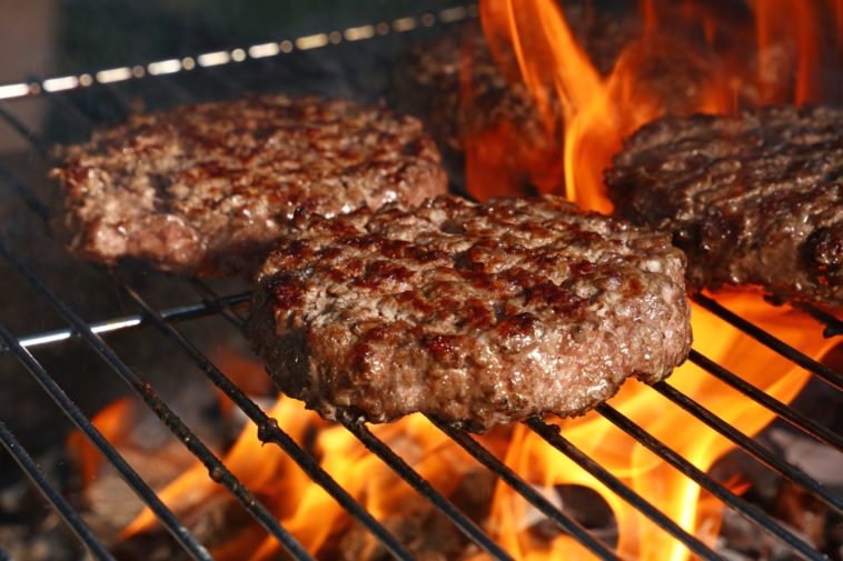 How long should burgers be on the grill?