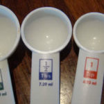 How many 1/4 are in a half a cup?