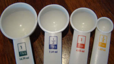 How many 1/4 are in a half a cup?