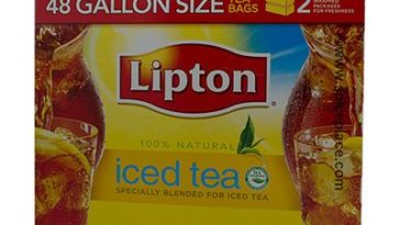 How many Lipton tea bags are in a half gallon?