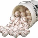 How many baseballs fit in a 6 gallon bucket?