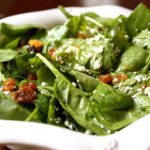 How many calories are in La Madeleine spinach salad?