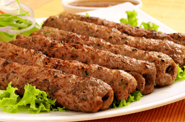 How many calories are in a Koobideh kebab?