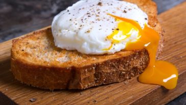 How many calories is 2 eggs on toast?