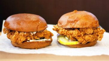 How many calories is in a Popeyes Chicken Sandwich?