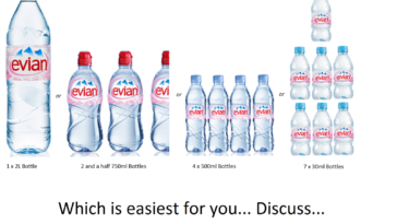 How many glasses is 4 liters?