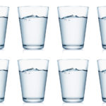 How many liters is 8 glasses of water?