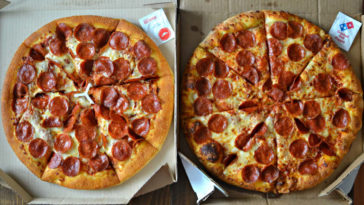 How many slices is a medium Domino's Pizza?