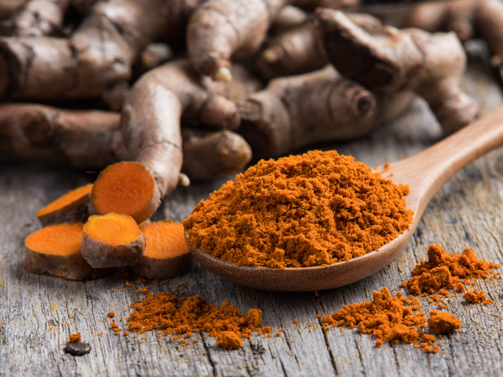How much curcumin is in a teaspoon of turmeric?