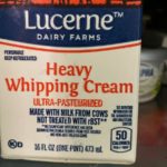 How much fat is in a tablespoon of heavy cream?