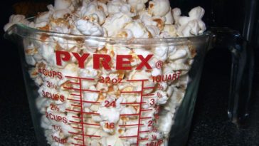 How much is 1 cup popped popcorn?