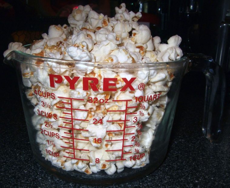 How much is 1 cup popped popcorn?