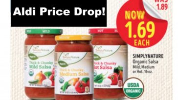 How much is salsa at Aldi?