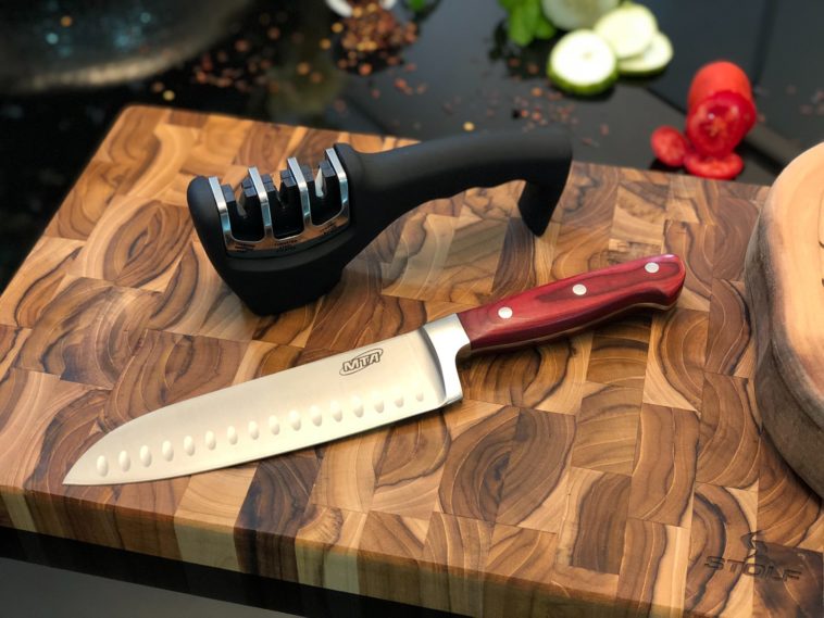How often do professional chefs sharpen their knives?