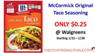 Is McCormick taco seasoning GF?