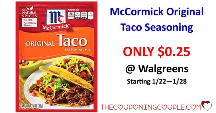 Is McCormick taco seasoning GF?