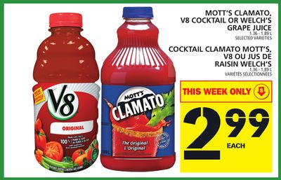 Is V8 the same as Clamato?