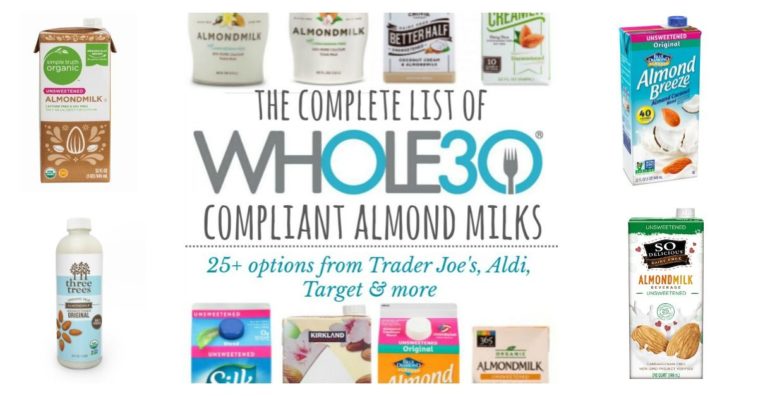 Is almond milk okay on Whole30?