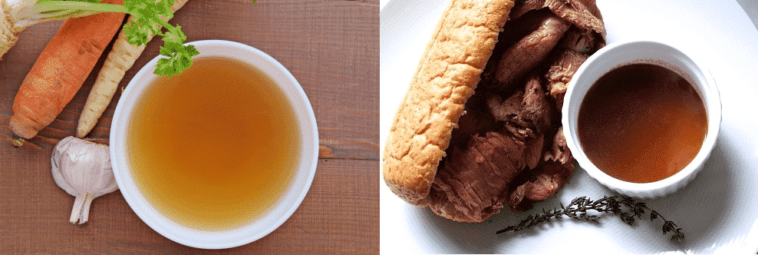 Is beef bouillon the same as au jus?