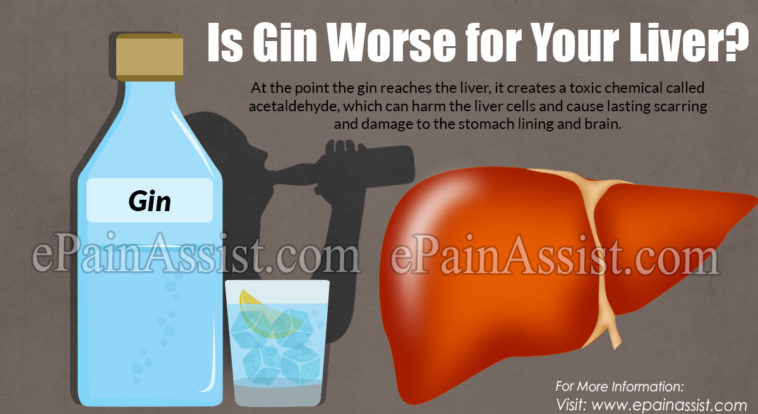 Is gin bad for your liver?