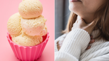 Is ice cream OK for sore throat?