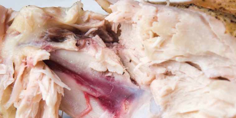 Is it OK for chicken to be a little pink?