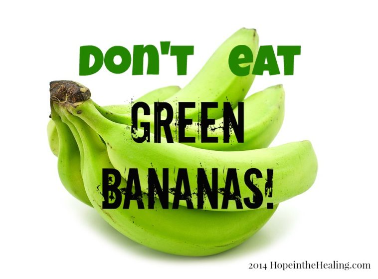 Is it OK to eat green bananas?