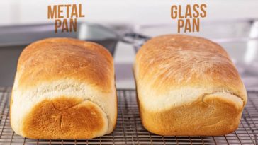 Is it better to bake bread in a glass or metal pan?