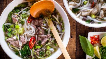 Is it rude to drink pho broth?