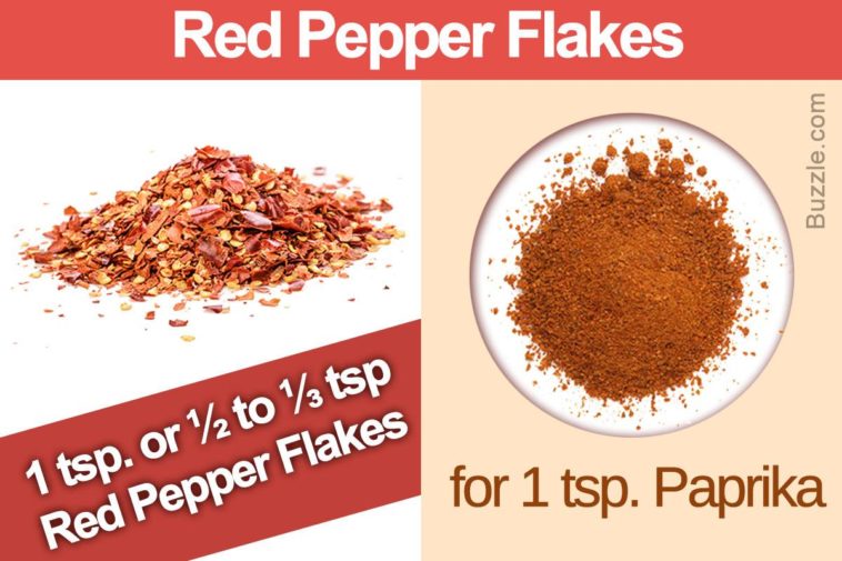 Is paprika a substitute for red pepper flakes?