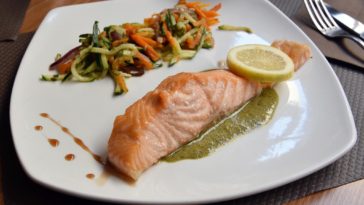 Is salmon skin high in calories?